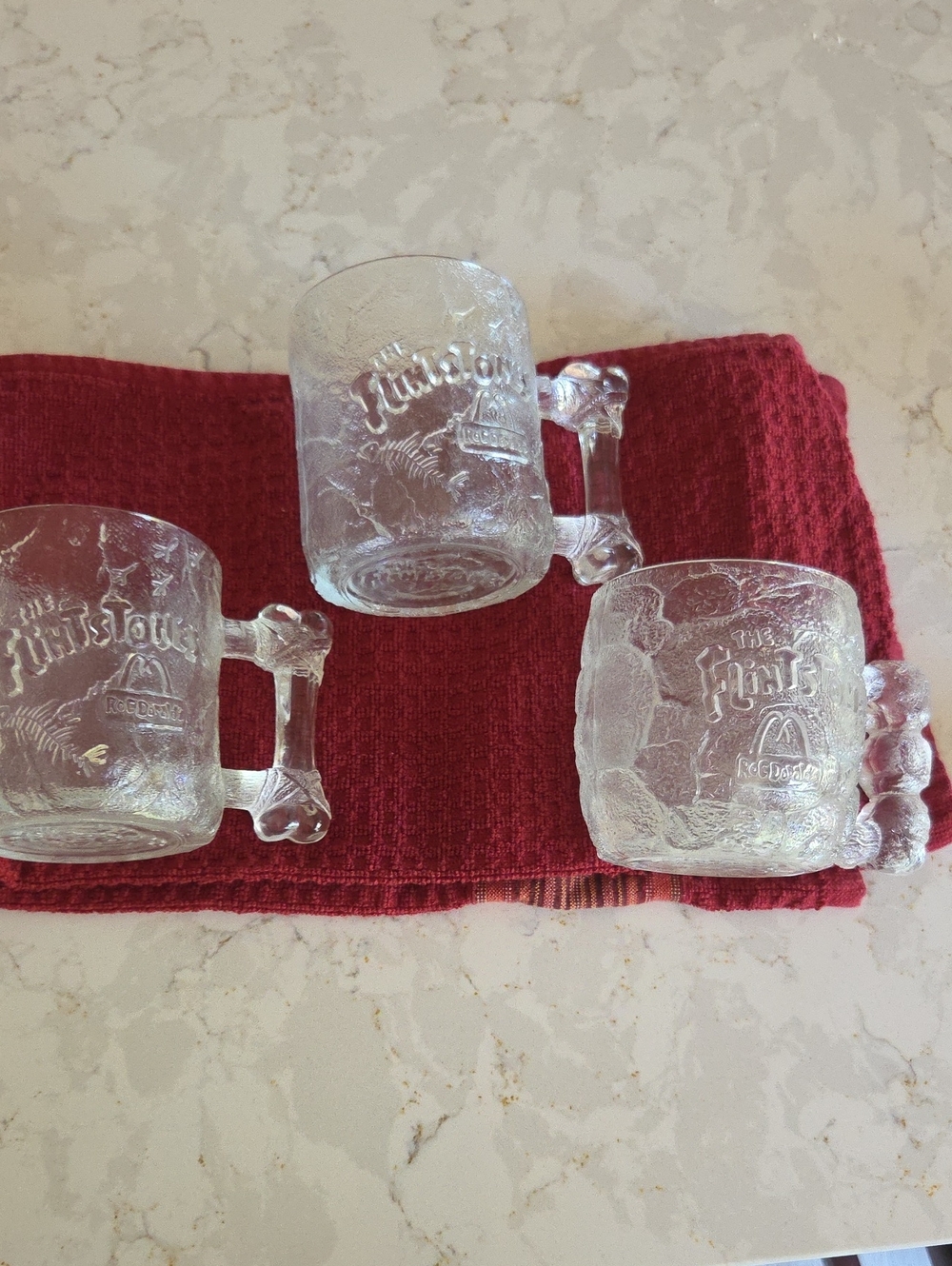 1993 McDonald's Flintstone Mugs